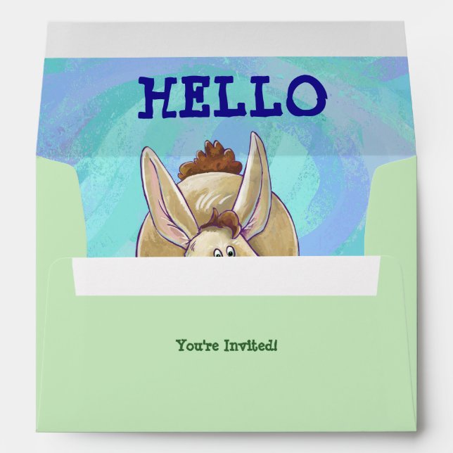 Rabbit Party Center Envelope (Back (Bottom))
