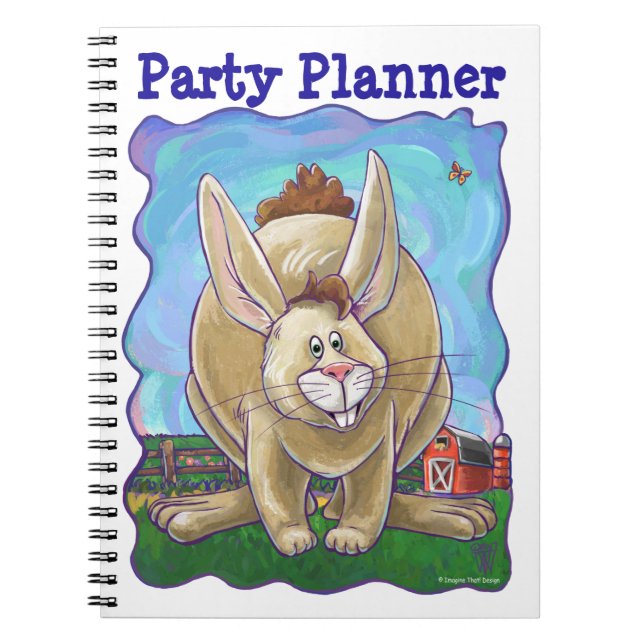 Rabbit Party Center Notebook (Front)