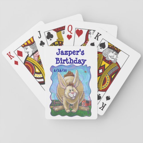 Rabbit Party Center Poker Cards