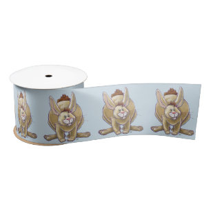 Rabbit Party Center Satin Ribbon