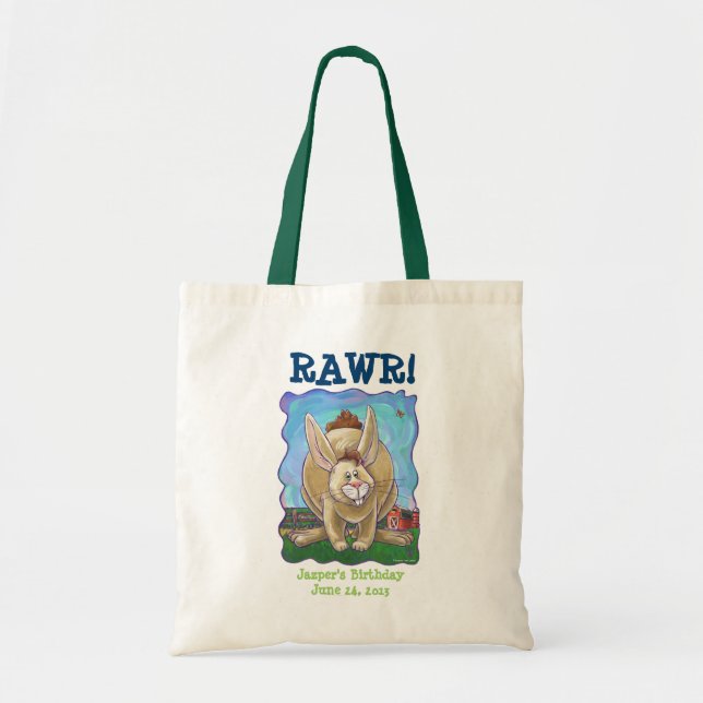 Rabbit Party Center Tote Bag (Front)