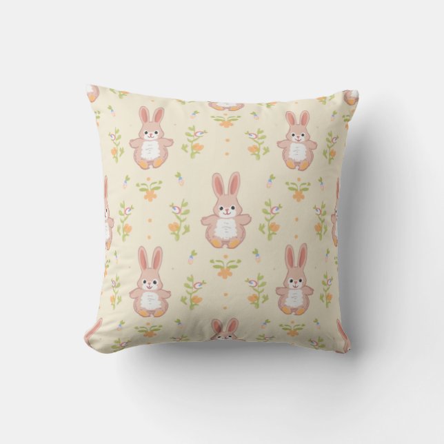 rabbit pattern cushion (Front)