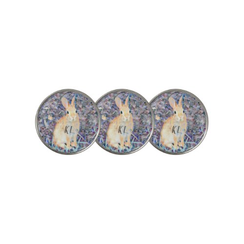 Rabbit Personalized Initials  Golf Ball Marker