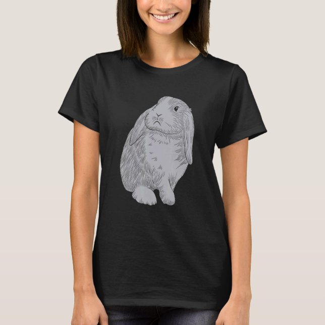 Rabbit Pet Bunny Lover Pet Owner Lop Eared Rabbit  T-Shirt (Front)