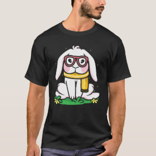 Rabbit Pet Bunny Pet Owner Cute Nerd Bunny Glasses T-Shirt