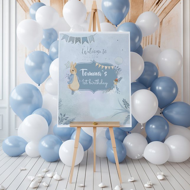 Rabbit Peter 1st Birthday Foam Board (Creator Uploaded)