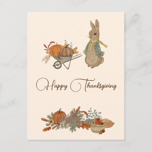 Rabbit Peter autumn Thanksgiving Cards
