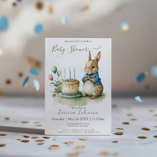 Rabbit Peter Baby Shower Invitation