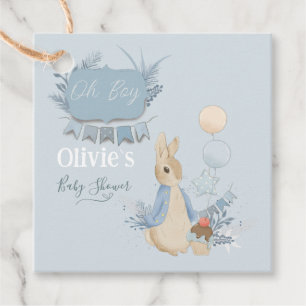 Rabbit Peter Baby Shower Its a Boy Favor Tags