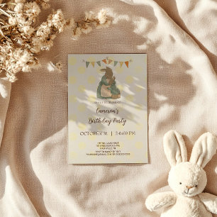 Rabbit Peter Birthday Party Invitation