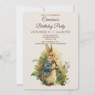 Peter Rabbit Baby Shower Party Invitation-Personalized Invitation – Jolly  Owl Designs