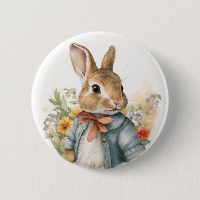 Rabbit Peter  Button (Front)