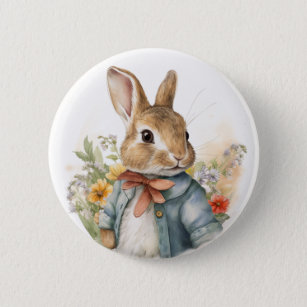 Rabbit Peter  Button