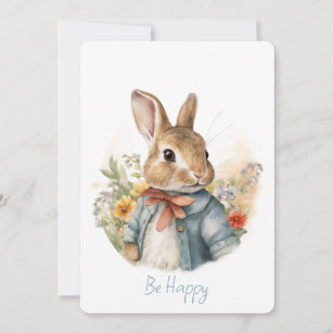 Rabbit Peter Holiday Card