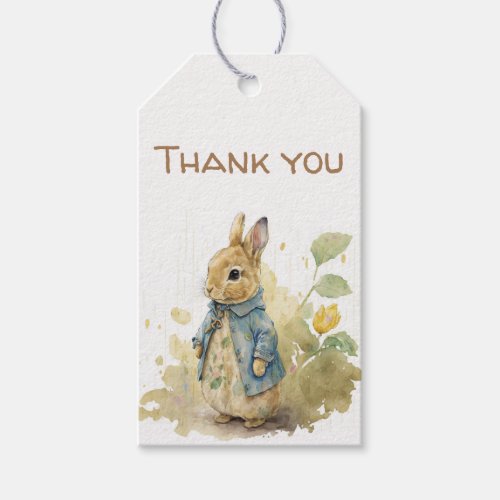 Rabbit Peter party Gift Tags 