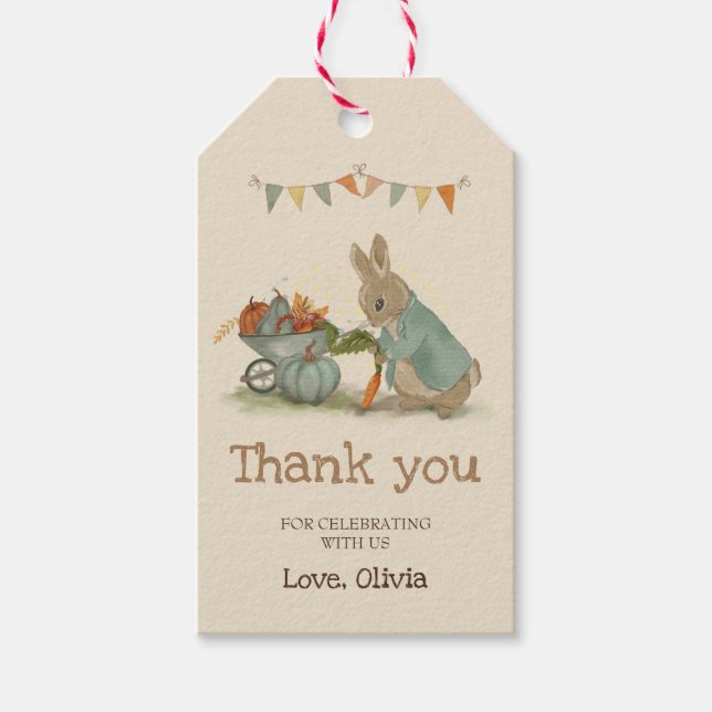 Rabbit Peter Thank You Tag (Front)