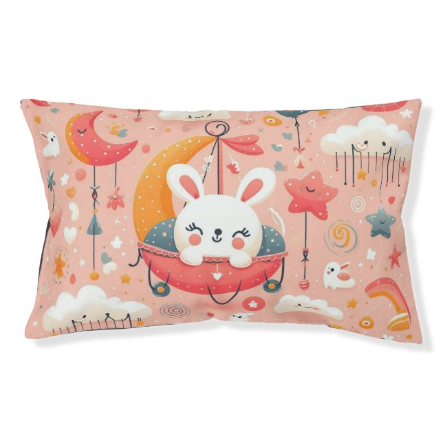 Rabbit pillow design for kids (Front)