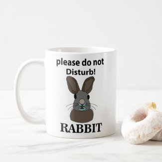 Rabbit Please Do Not Disturb Funny Rabbit