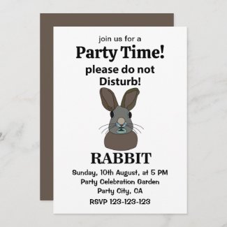 Rabbit Please Do Not Disturb Funny Rabbit