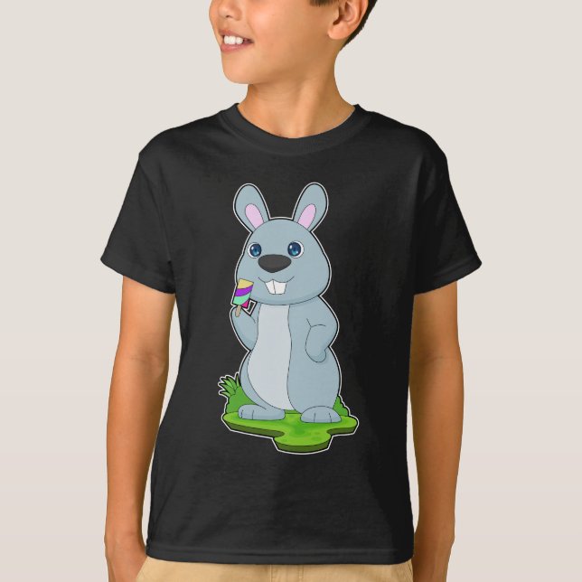 Rabbit Popsicle T-Shirt (Front)