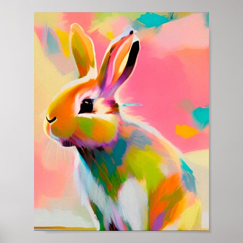 Rabbit Portrait 074 Poster