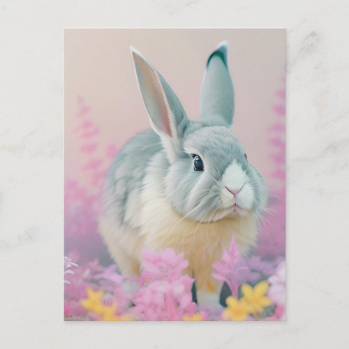 Rabbit Portrait 107 Postcard