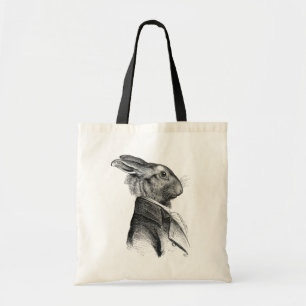 Rabbit Portrait Profile Tote Bag