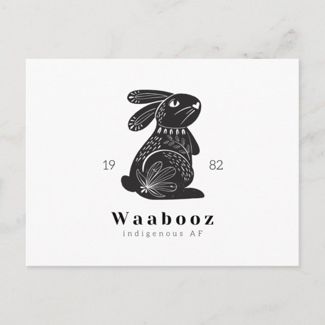 Rabbit Postcard (Front)