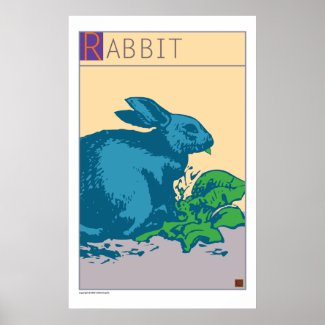 Rabbit Poster print