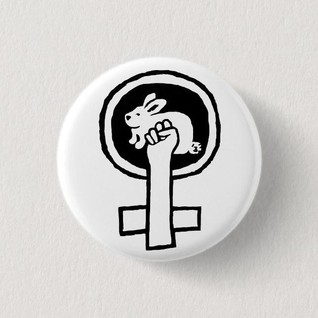 Rabbit Power! Official Susan Ash-Lee Products Button (Front)
