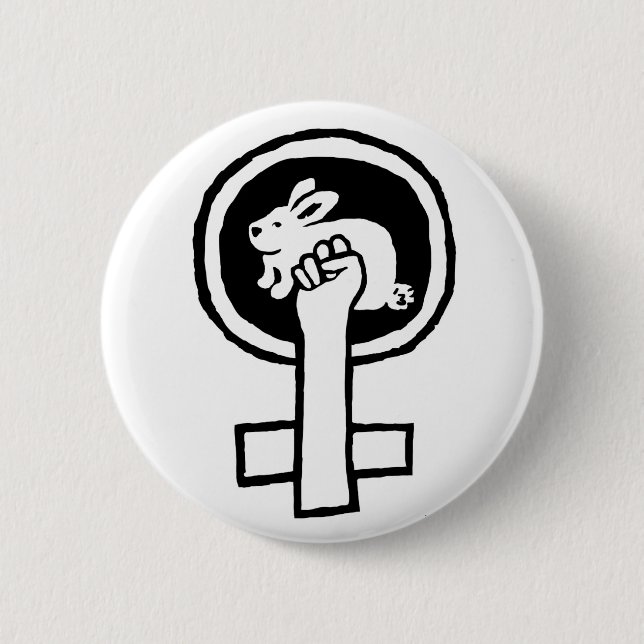 Rabbit Power! Official Susan Ash-Lee Products Button (Front)