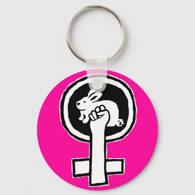 Rabbit Power! Official Susan Ash-Lee Products Keychain (Front)