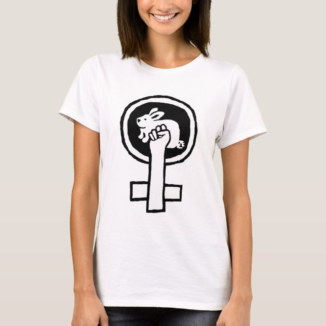 Rabbit Power! Official Susan Ash-Lee Tshirt (Front)