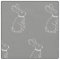 Rabbit Print Fabric