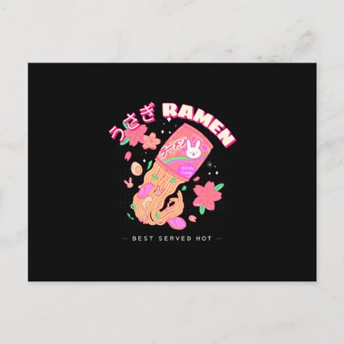 Rabbit Ramen _ Best Hot Enjoyment Postcard
