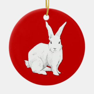 Rabbit red Ornament