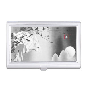 RABBIT REGARDING THE MOON BUSINESS CARD CASE