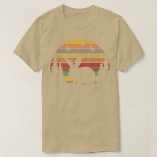 Rabbit Retro Rabbit Vintage  T-Shirt (Design Front)