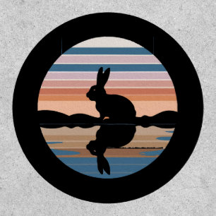 Rabbit Retro Sunset Patch