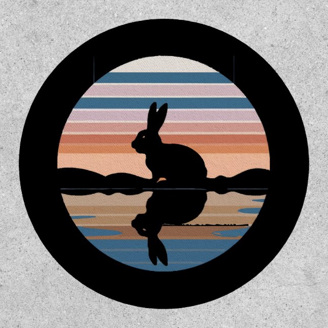 Rabbit Retro Sunset Patch (Front)