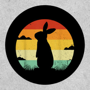 Rabbit Retro Vintage 80s Style Bunny Lover Patch