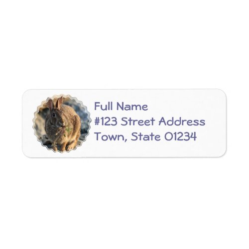 Rabbit Return Address Label