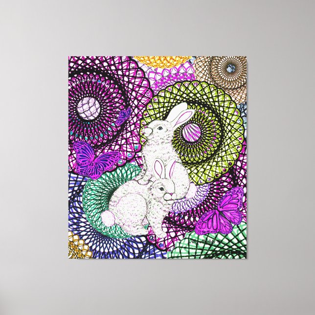 Rabbit Riches Canvas Print (Front)