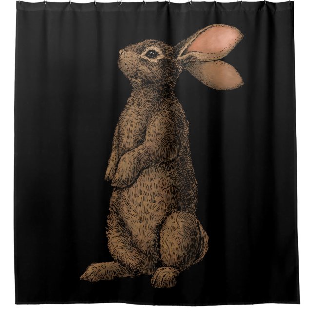 Rabbit Shower Curtain (Front)