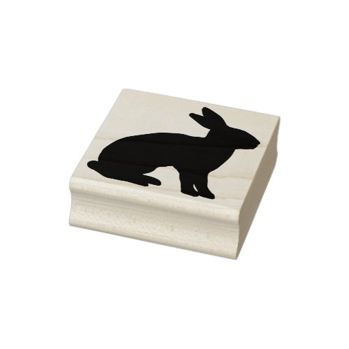 Rabbit Silhouette Rubber Stamp