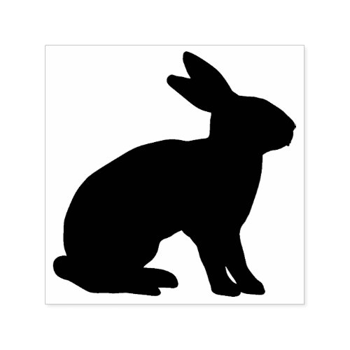 Rabbit Silhouette Self_inking Stamp