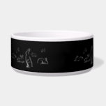 Rabbit Silhouettes Bowl<br><div class="desc">Beautiful rabbits in the dark on a field</div>