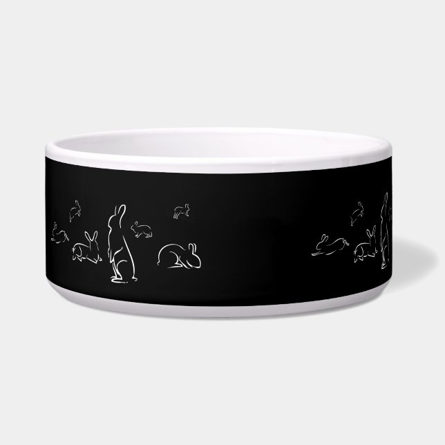 Rabbit Silhouettes Bowl (Front)
