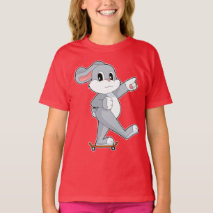 Rabbit Skater Skateboard T-Shirt