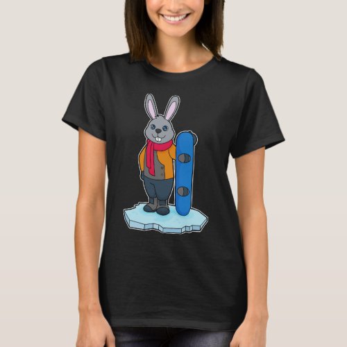 Rabbit Snowboard Winter sports T_Shirt